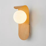 Modern Minimalist Frosted Glass Wall Sconce Metal
