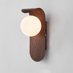 Modern Minimalist Frosted Glass Wall Sconce Metal