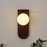 Modern Minimalist Frosted Glass Wall Sconce Metal