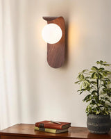 Modern Minimalist Frosted Glass Wall Sconce Metal