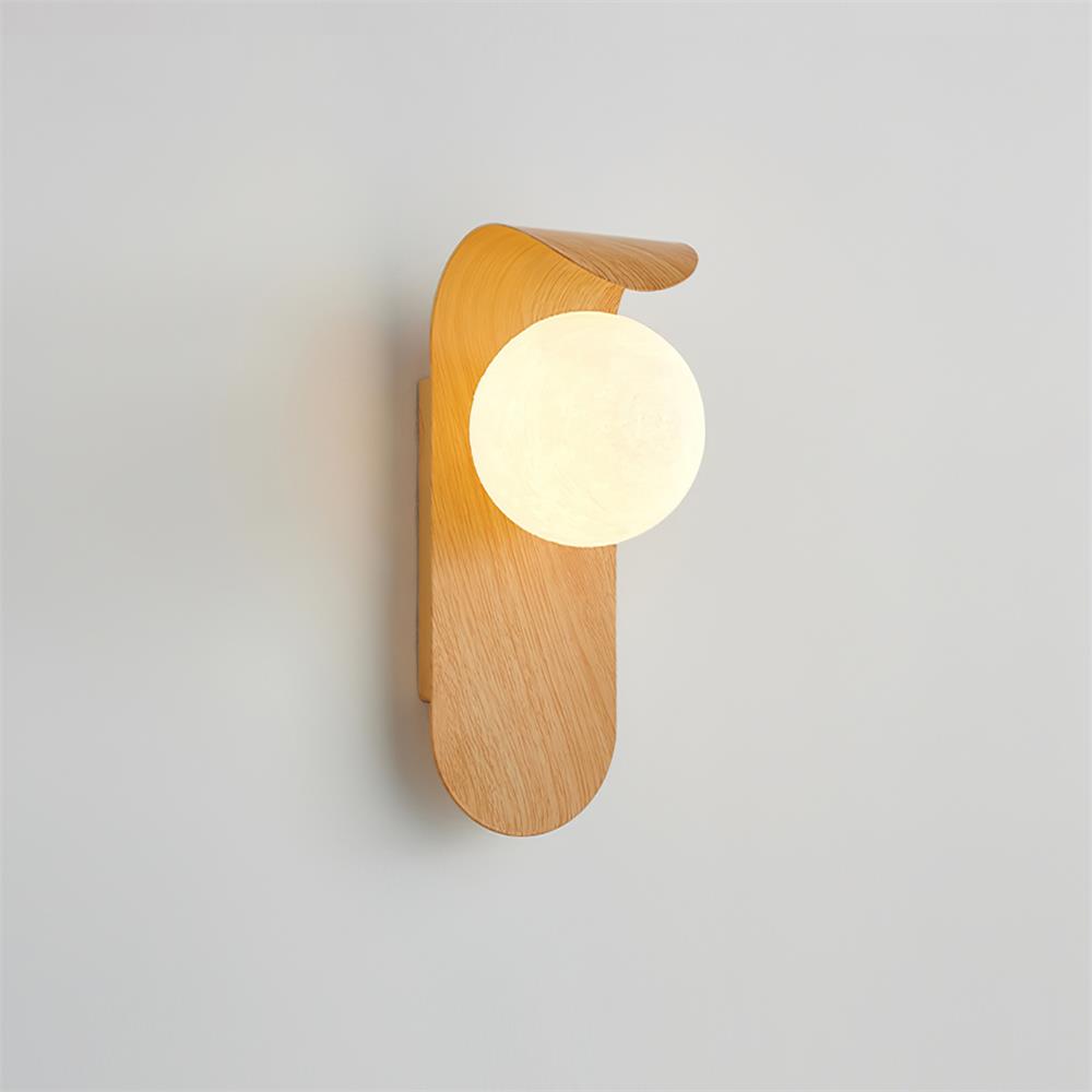 Modern Minimalist Frosted Glass Wall Sconce Metal