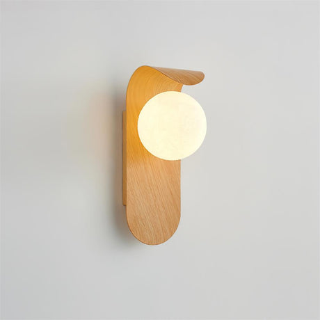 Modern Minimalist Frosted Glass Wall Sconce Metal