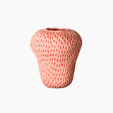 Cute Strawberry Ceramic Vase Kids Room Decorative Flower Pot