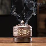 Electronic Ceramic Incense Burner Plug‑In Night Light with Timer