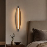 Scandinavian LED Wall Lamp With Woodgrain Finish