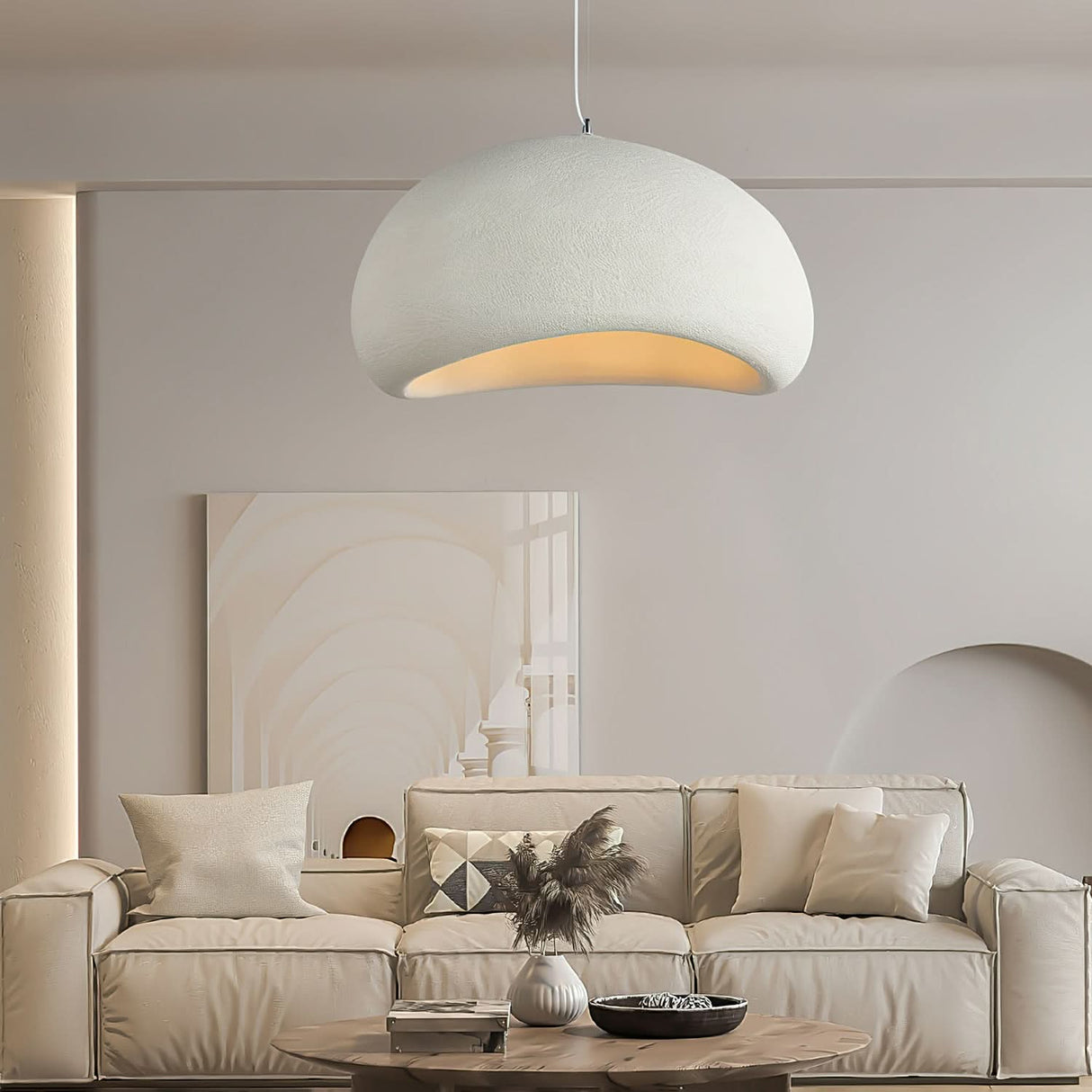 Second alternate pendant light shade profile view