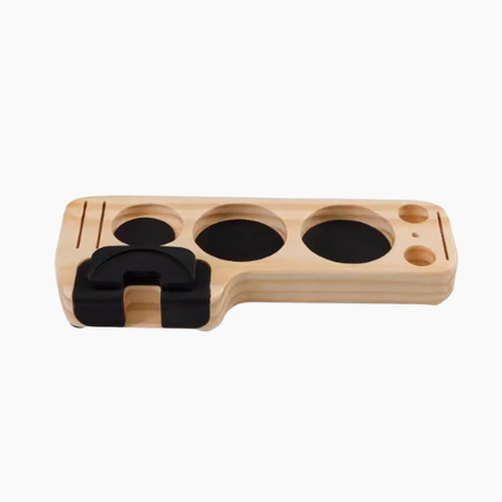 Coffee Tamper Mat Station Stand Portafilter Holder Support Base Rack Walnut Wood For 51MM 54MM 58MM Espresso Accessories Barista