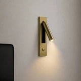 Copper reading sconce head detail with warm metallic sheen