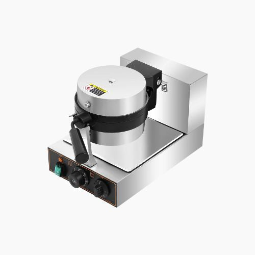 1200W Commercial Burger Waffle Maker Electric Nonstick Rotating Press