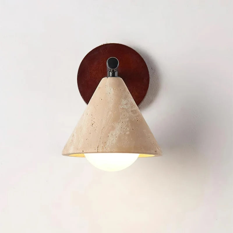 Cyrus Wabi-Sabi Natural Stone Wall Light Modern Fixture
