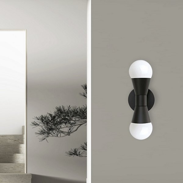 Fortuna Metal Wall Sconce by Dainolite Dual Cone Up Down