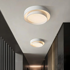 Flint Modern Minimalist Disc Ceiling Lamp Metal Acrylic Integrated LED Flush-Mount