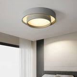 Flint Modern Minimalist Disc Ceiling Lamp Metal Acrylic Integrated LED Flush-Mount