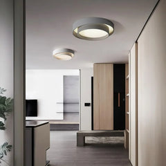 Flint Modern Minimalist Disc Ceiling Lamp Metal Acrylic Integrated LED Flush-Mount