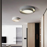 Flint Modern Minimalist Disc Ceiling Lamp Metal Acrylic Integrated LED Flush-Mount