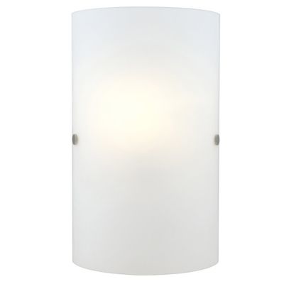 Troy 3 Matte Nickel Wall Sconce with Frosted Glass Shade