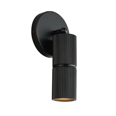 Reeds LED Wall Sconce Fluted Aluminum Cylinder, 3000K Soft White