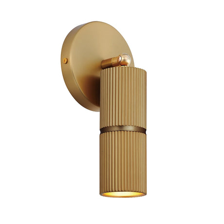 Reeds LED Wall Sconce - Modern Gold Accent Light for Hallways