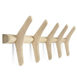 Ethnicraft Pi Solid Oak Wall Coat Rack with Natural Finish