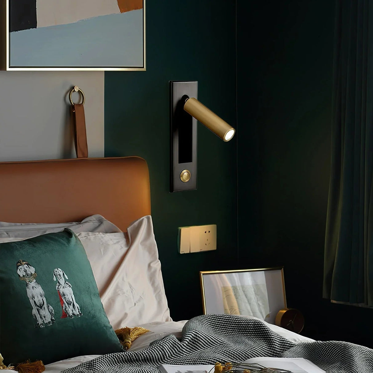 Elenorra Flush-Mount Sconce Integrated LED 2in x 7in Matt Black
