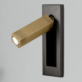 Elenorra Flush-Mount Sconce Integrated LED 2in x 7in Matt Black