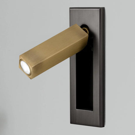 Elenorra Flush-Mount Sconce Integrated LED 2in x 7in Matt Black