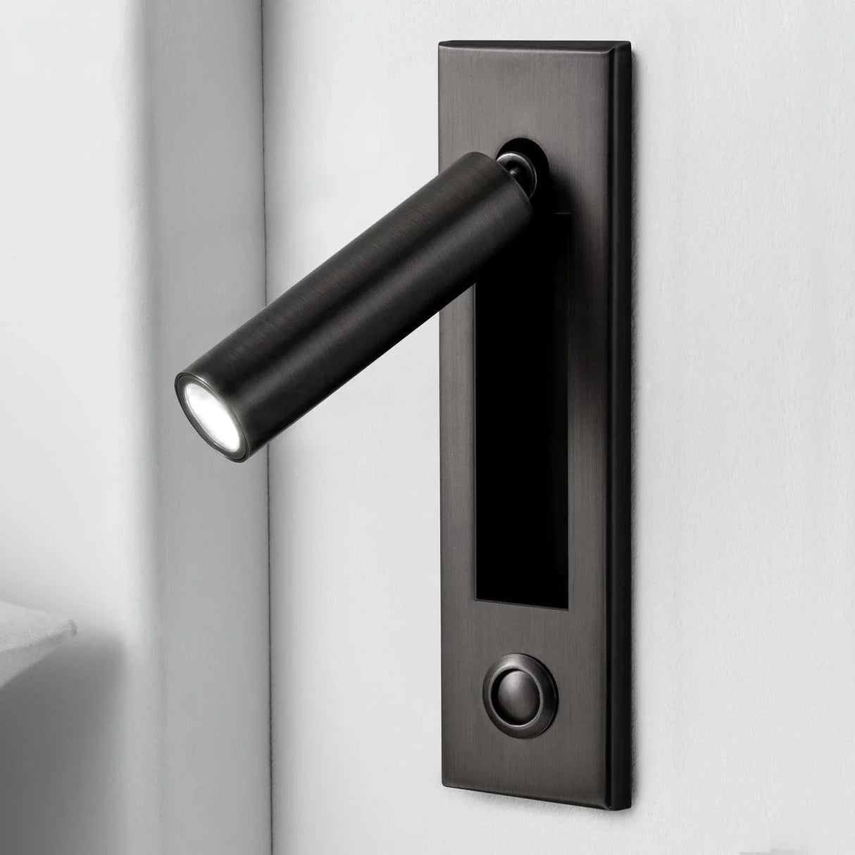 Elenorra Flush-Mount Sconce Integrated LED 2in x 7in Matt Black