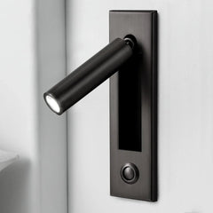 Elenorra Flush-Mount Sconce Integrated LED 2in x 7in Matt Black