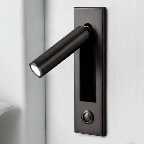 Elenorra Flush-Mount Sconce Integrated LED 2in x 7in Matt Black