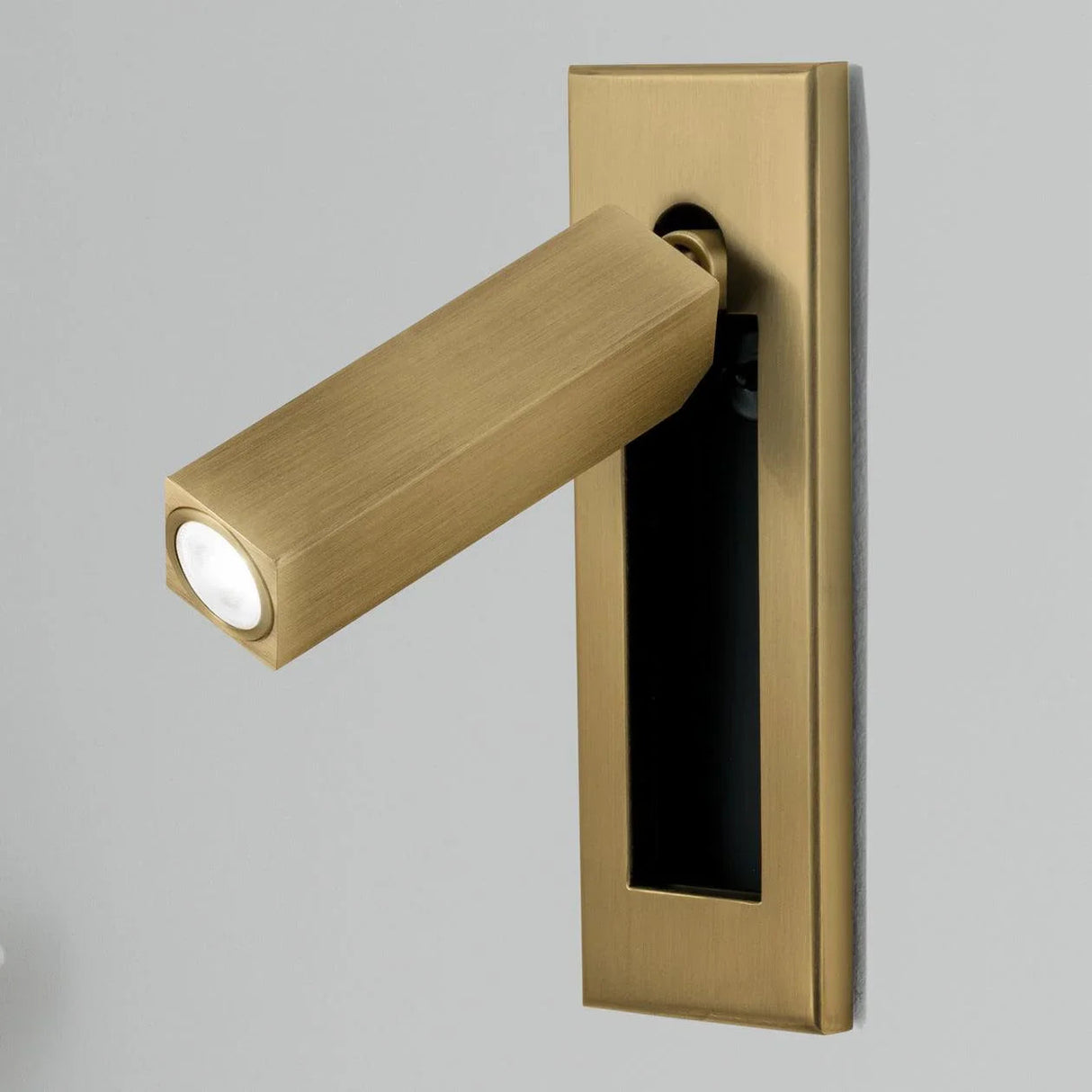 Elenorra Flush-Mount Sconce Integrated LED 2in x 7in Matt Black