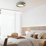 Flint Modern Minimalist Disc Ceiling Lamp Metal Acrylic Integrated LED Flush-Mount