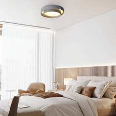 Flint Modern Minimalist Disc Ceiling Lamp Metal Acrylic Integrated LED Flush-Mount