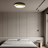 Flint Modern Minimalist Disc Ceiling Lamp Metal Acrylic Integrated LED Flush-Mount