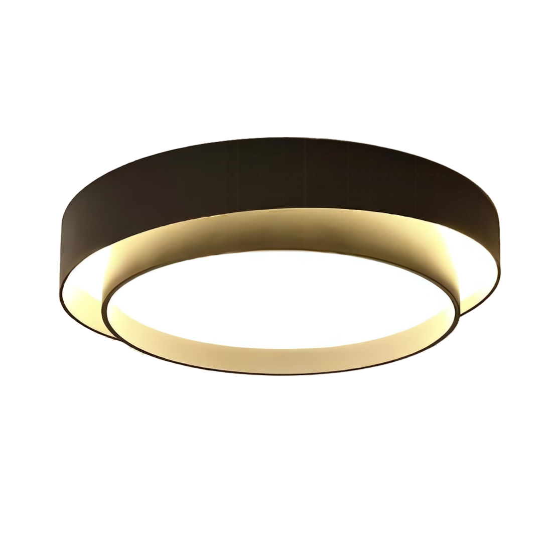 Flint Modern Minimalist Disc Ceiling Lamp Metal Acrylic Integrated LED Flush-Mount