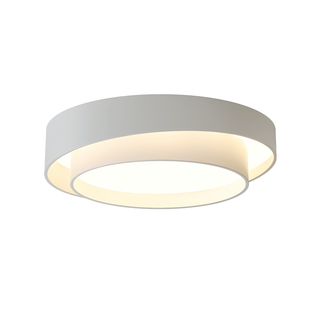 Flint Modern Minimalist Disc Ceiling Lamp Metal Acrylic Integrated LED Flush-Mount