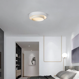Disc ceiling light detail of the metal frame