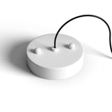 Top view of the water drop pendant light canopy and mount