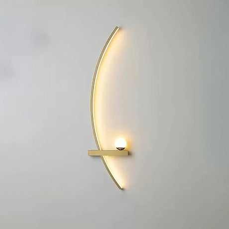 Forseti Minimalist Arc Linear LED Wall Light Modern Fixture