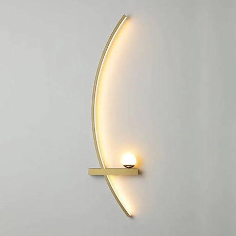 Forseti Minimalist Arc Linear LED Wall Light Modern Fixture
