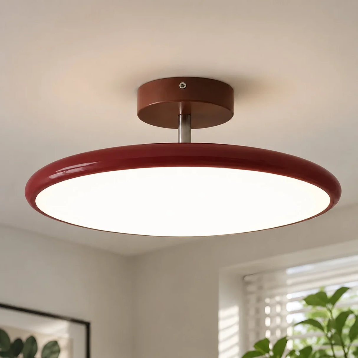 Lola Adjustable Circular Ceiling Lamp Nordic Modern Acrylic Shade