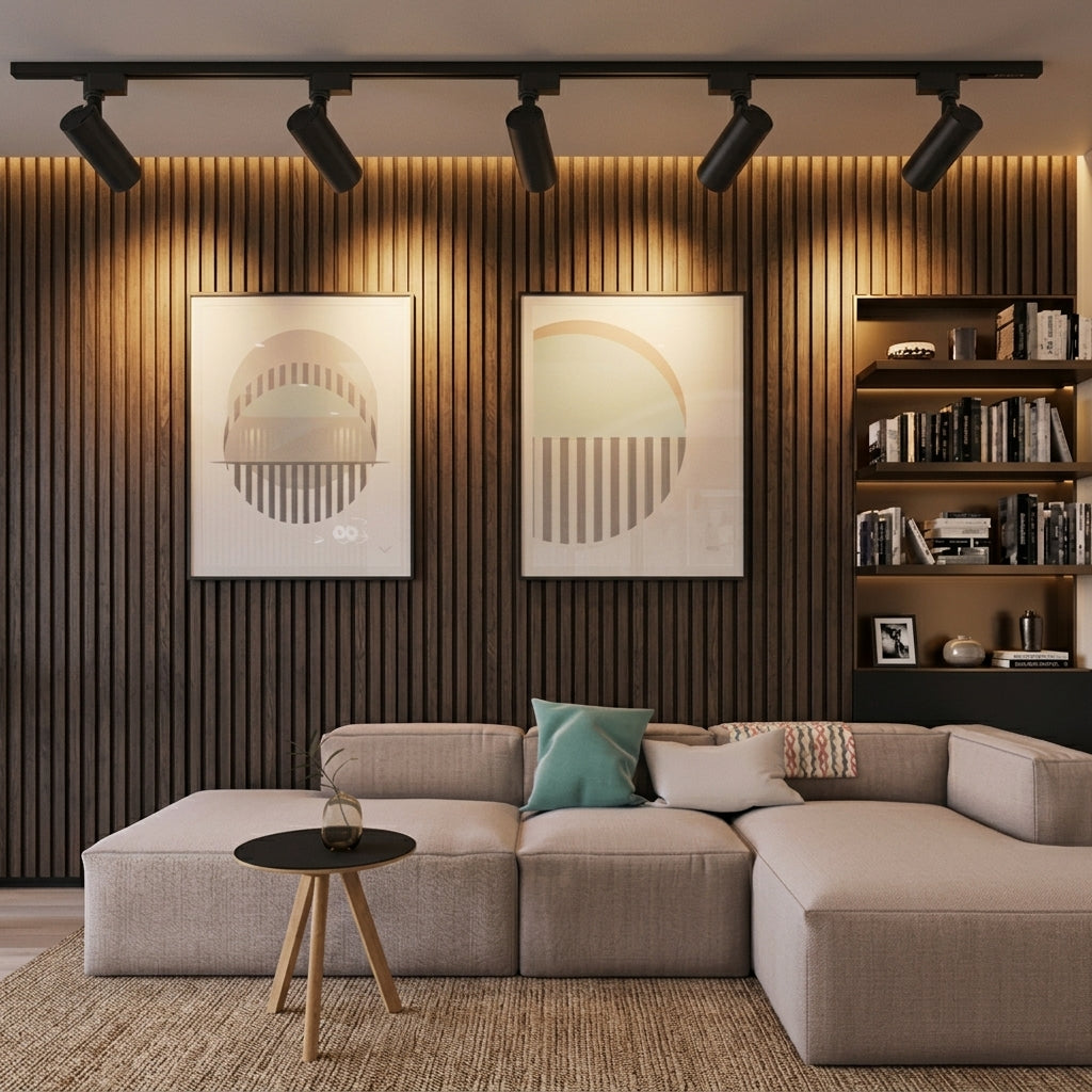 Adjustable LED Track Spotlight - Dimmable Tubular Ceiling Light