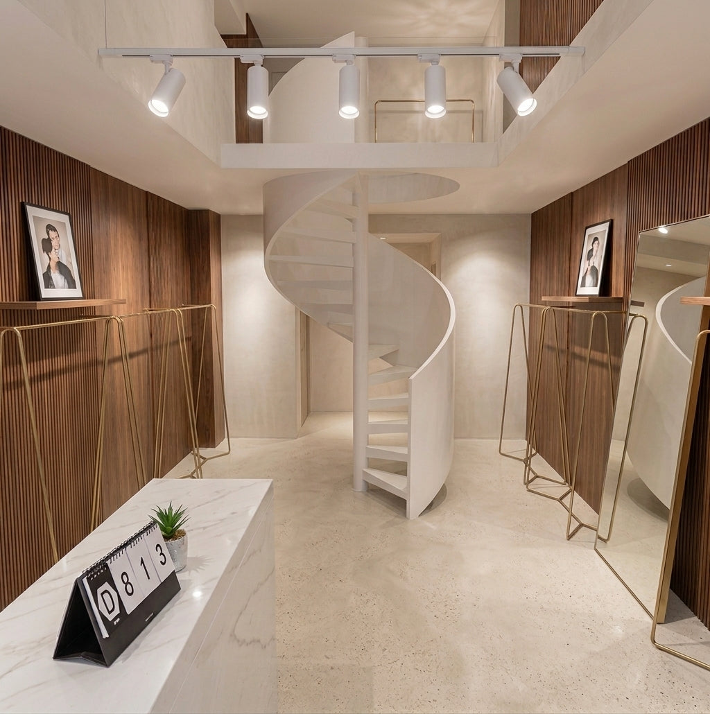 Adjustable LED Track Spotlight - Dimmable Tubular Ceiling Light
