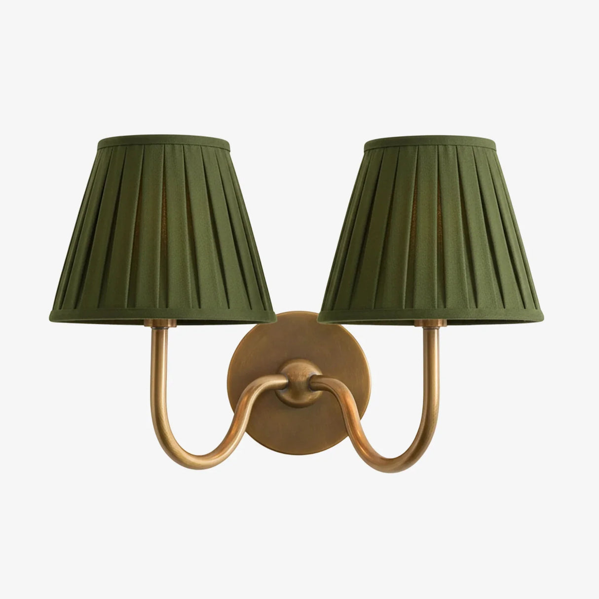 Giles Rustic Pleated Fabric Wall Sconce Vintage Light Fixture