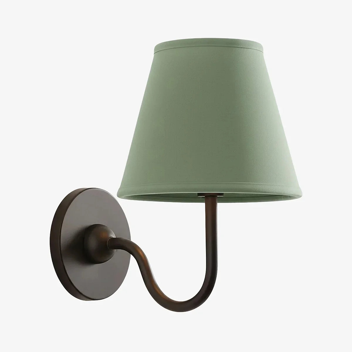 Giles Rustic Pleated Fabric Wall Sconce Vintage Light Fixture