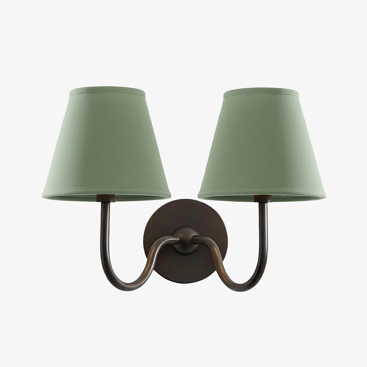 Giles Rustic Pleated Fabric Wall Sconce Vintage Light Fixture