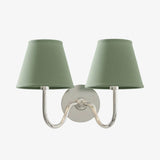 Giles Rustic Pleated Fabric Wall Sconce Vintage Light Fixture