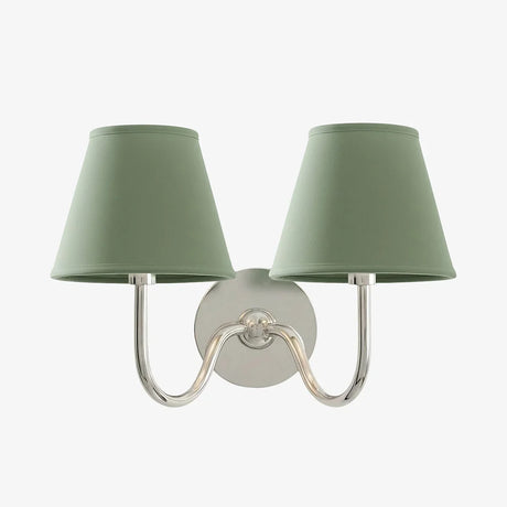 Giles Rustic Pleated Fabric Wall Sconce Vintage Light Fixture