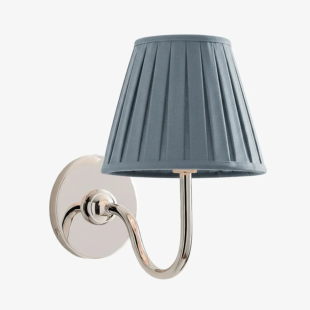 Giles Rustic Pleated Fabric Wall Sconce Vintage Light Fixture