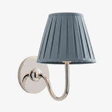 Giles Rustic Pleated Fabric Wall Sconce Vintage Light Fixture