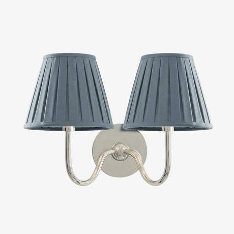 Giles Rustic Pleated Fabric Wall Sconce Vintage Light Fixture